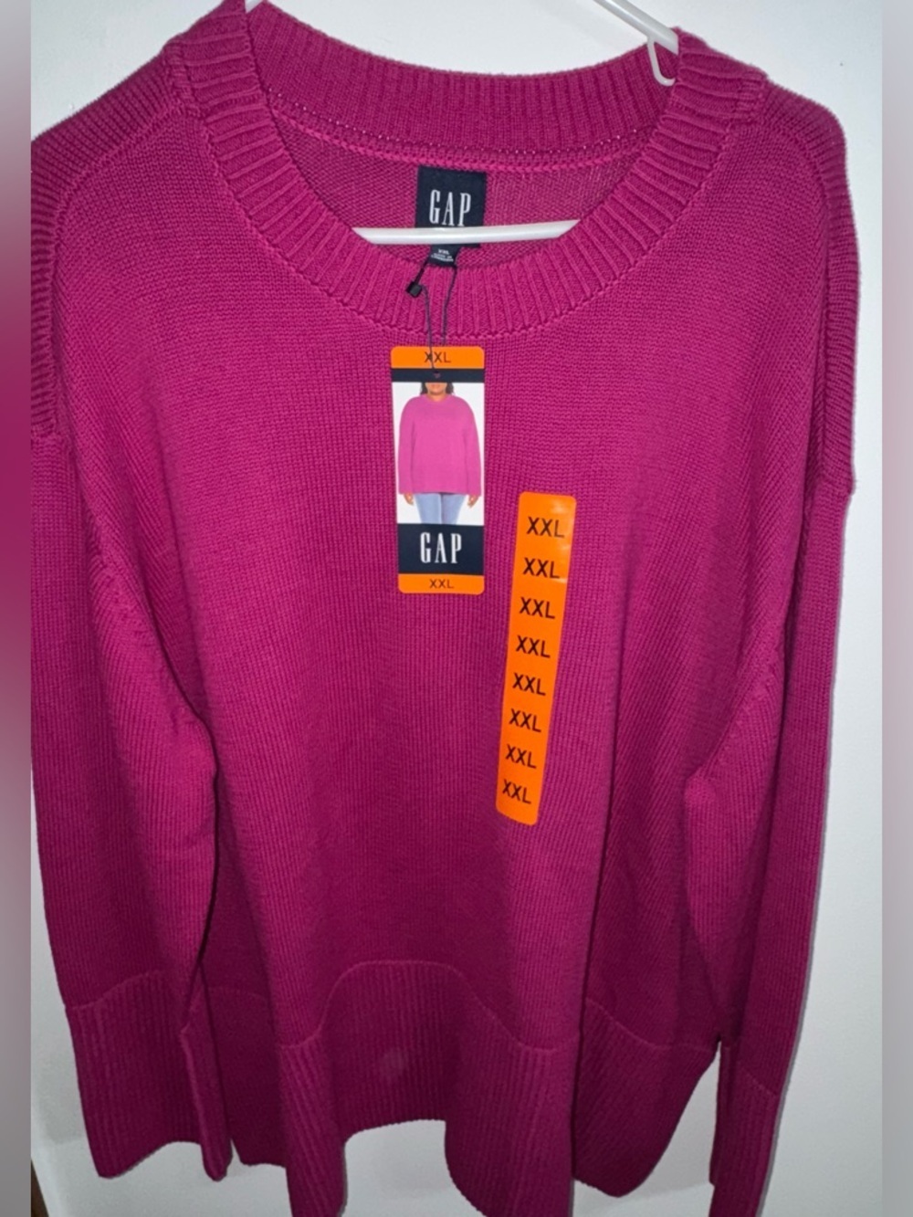 GAP Women's Crewneck Sweater - Magenta Pink